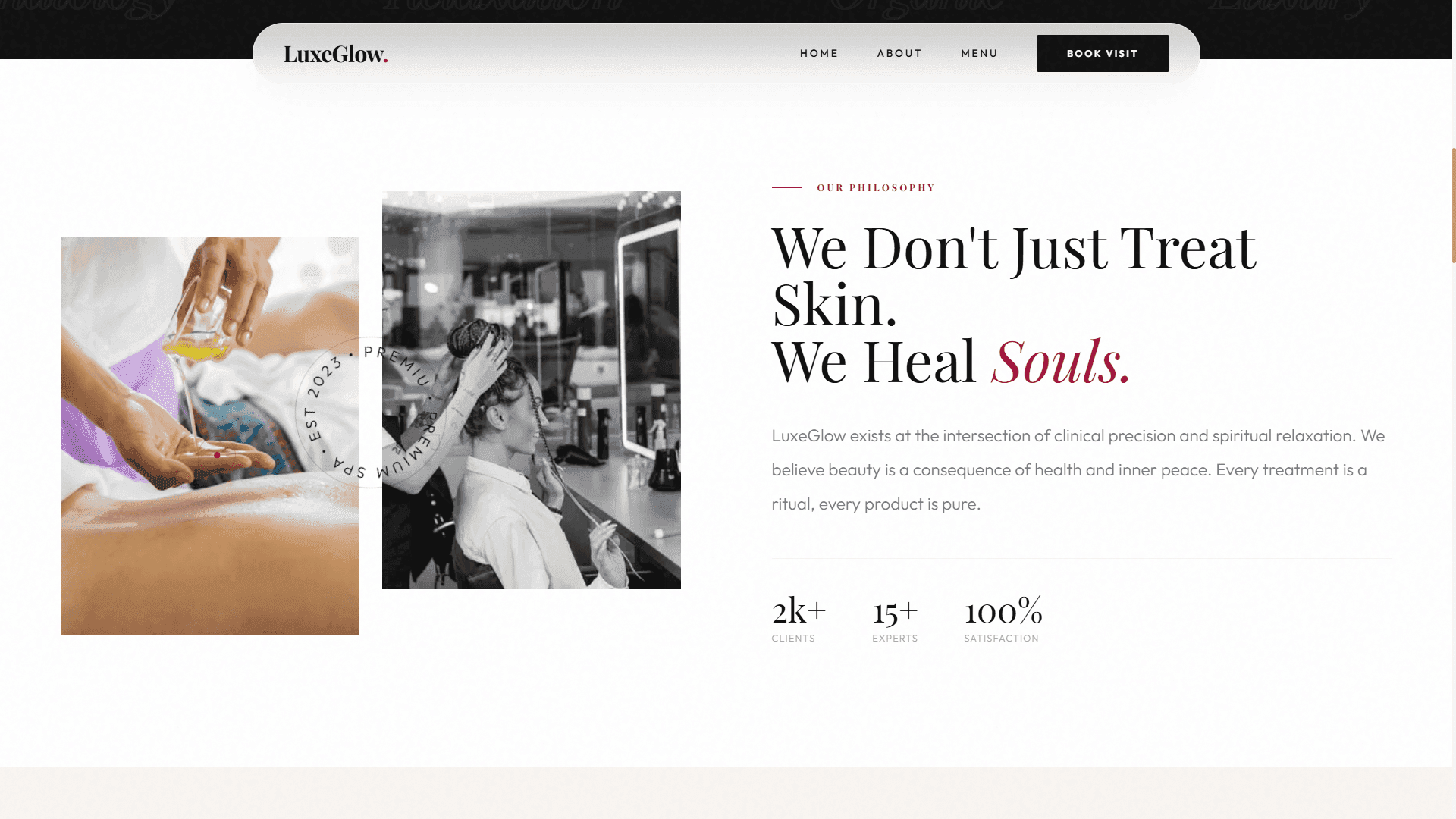 Web mockup 2
