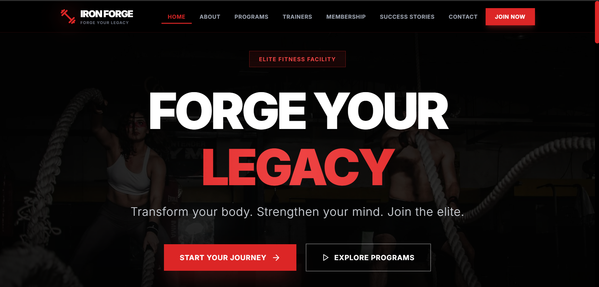 Iron Forge — Modern Fitness Center